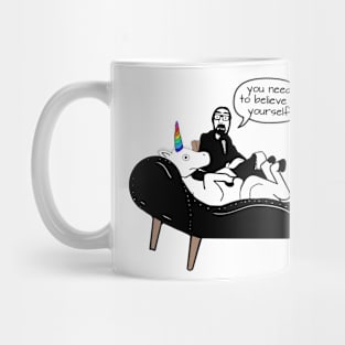 Therapist - Unicorn does not believe in itself. Mug